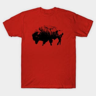 American Bison Digital Photo Art T-Shirt